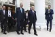 Russian President Vladimir Putin, center right, and Turkish 