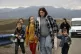 Ethnic Armenians from Nagorno-Karabakh walk along the road f