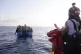 Migrants are rescued by a MSF (Medecins Sans Frontiers) resc