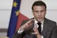 French President Emmanuel Macron speaks during a meeting wit