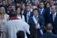 Argentina's President Javier Milei (centre right) arrives at