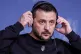Ukrainian President Volodymyr Zelensky attends a press confe