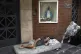 Agustin Catamano, 48, who said he is homeless, sleeps in fro