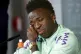 Vinicius Junior breaks down in tears during a press conferen