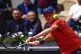 Italy's Jannik Sinner plays a shot against Christopher Euban