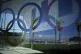The Olympic rings are visible at the Roucas Blanc Marina con