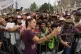 Presidential candidate Claudia Sheinbaum greets supporters a