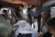 Palestinians bring people killed in the Israeli bombardment 