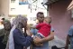 Palestinian parents say goodbye to their sick son before lea