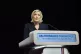 French far right leader Marine Le Pen delivers her speech af
