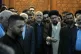 Iran's President-elect Masoud Pezeshkian (centre) arrives to