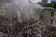 Emergency workers respond at the Okhmatdyt children's hospit