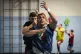 Iranian wrestler Iman Mahdavi, 28, practices at the Lotta Cl