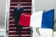 French President Emmanuel Macron arrives at Andrews Air Forc