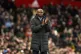 Then-Crystal Palace's head coach Patrick Vieira applauds dur
