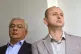 Montenegro parliament speaker Andrija Mandic (left) and lawm