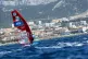 Marta Maggetti, of Italy, practices for the women's windsurf