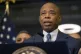 Mayor Eric Adams speaks during a news conference at the New 