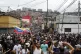 Protesters demonstrate against the official election results