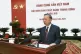 Vietnamese President To Lam delivers a speech during a news 