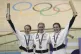 From left, Britain's Katy Marchant, Emma Finucane and Sophie