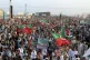 Supporters of imprisoned former Prime Minister Imran Khan ta