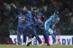 Sri Lanka's Dunith Wellalage celebrates the wicket of India'