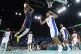 United States' LeBron James dunks as France's Mathias Lessor