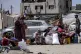 Palestinians displaced by the Israeli air and ground offensi