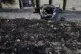 A torched vehicle, seen the morning after a rampage by Israe