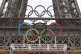 The Olympic Rings on the Blind Football venue for Paris 2024