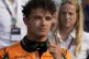 McLaren driver Lando Norris of Britain celebrates his pole p