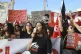 Tunisian take part in a protest against President Kais Saied