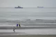 A vessel of the French Gendarmerie Nationale patrols in fron