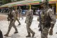Leader of Mali's ruling junta Lt Col Assimi Goita (centre) a