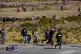 Supporters of former President Evo Morales, who are marching
