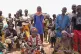 Internally displaced people wait for aid in Djibo, Burkina F