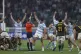 Argentina's Los Pumas players celebrate defeating South Afri