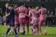 Inter Miami forward Lionel Messi (second right) celebrates w
