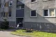This photo shows an apartment building after a fire in Essen