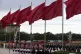 Red flags flying for Martyrs Day today in Beijing