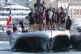 Britannia crew celebrate their victory against the Luna Rosa