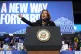 Democratic US presidential nominee Vice President Kamala Har