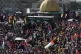 A truck carries the coffin of the late Iranian Revolutionary