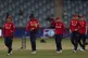 England players walk off after loosing to West Indies' durin
