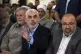 Yahya Sinwar, head of Hamas in Gaza, greets his supporters u