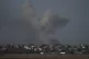 Smoke rises following Israeli bombardment on the Gaza Strip,