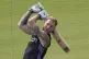 England's Ben Stokes bats during a practice session, in Rawa