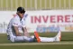 England's Ben Stokes reacts after missing a catch opportunit