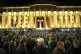 Demonstrators gather in front of Georgian Parliament buildin